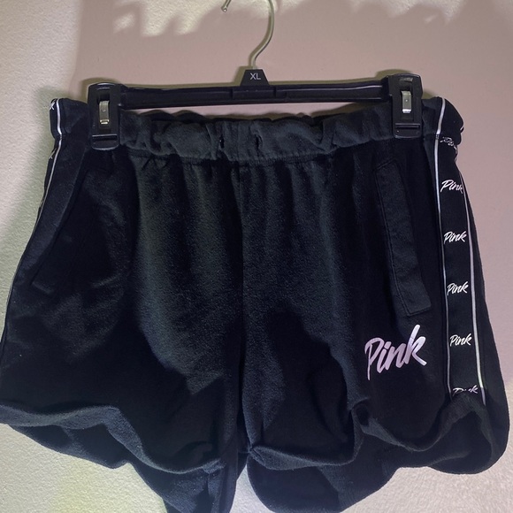 PINK Victoria's Secret Pants - PINK Victoria's Secret Black Athletic Shorts